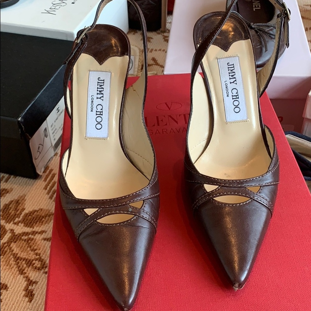 Jimmy Choo sling back heels
